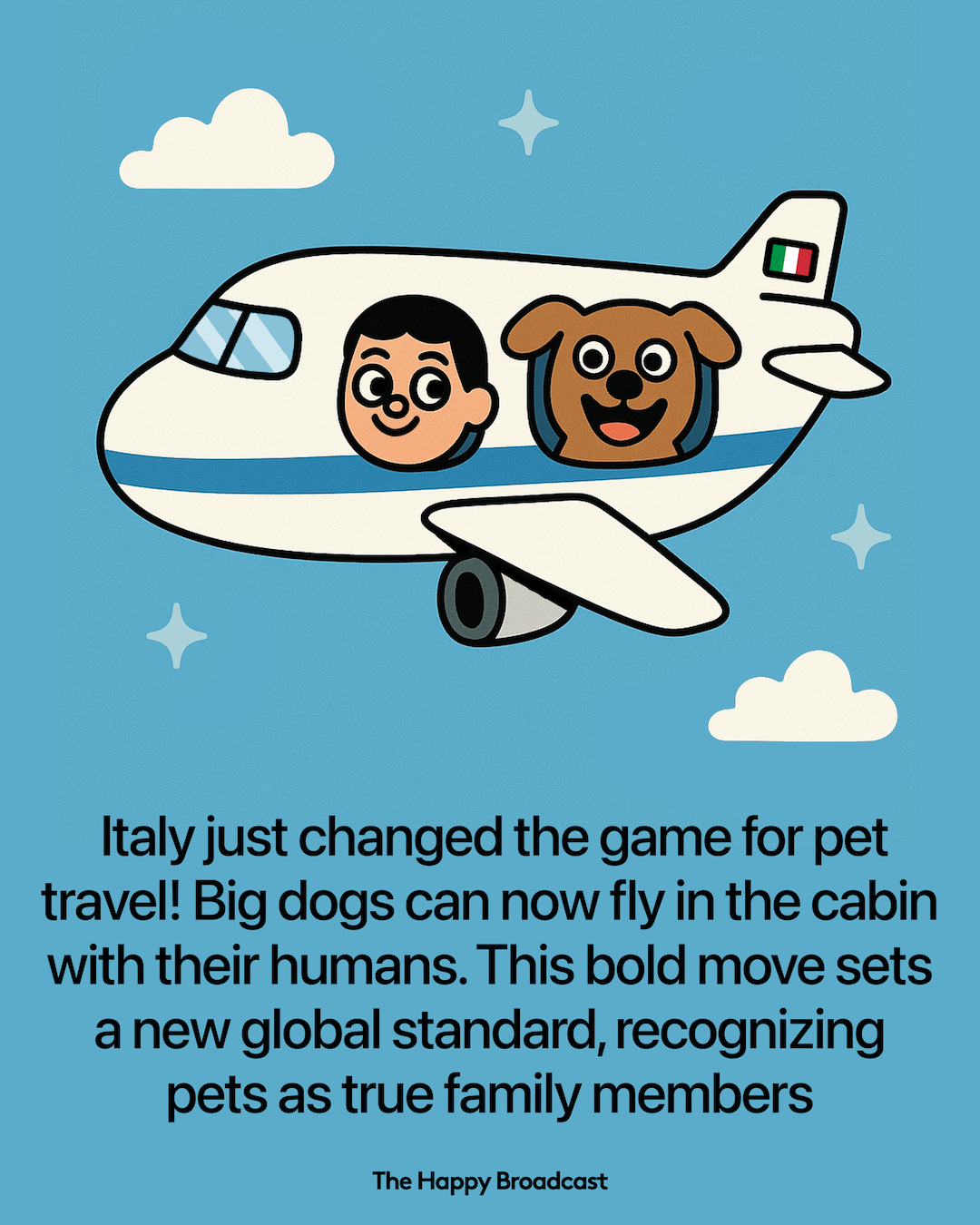 Italy Expands In-Cabin Air Travel Options for Larger Pets