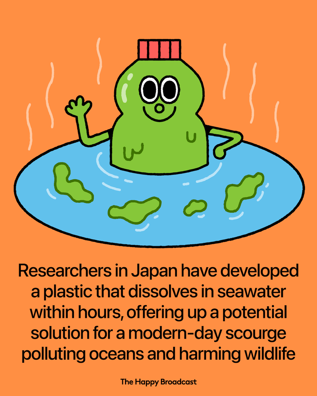 Japanese Scientists Invent Seawater-Dissolving Plastic
