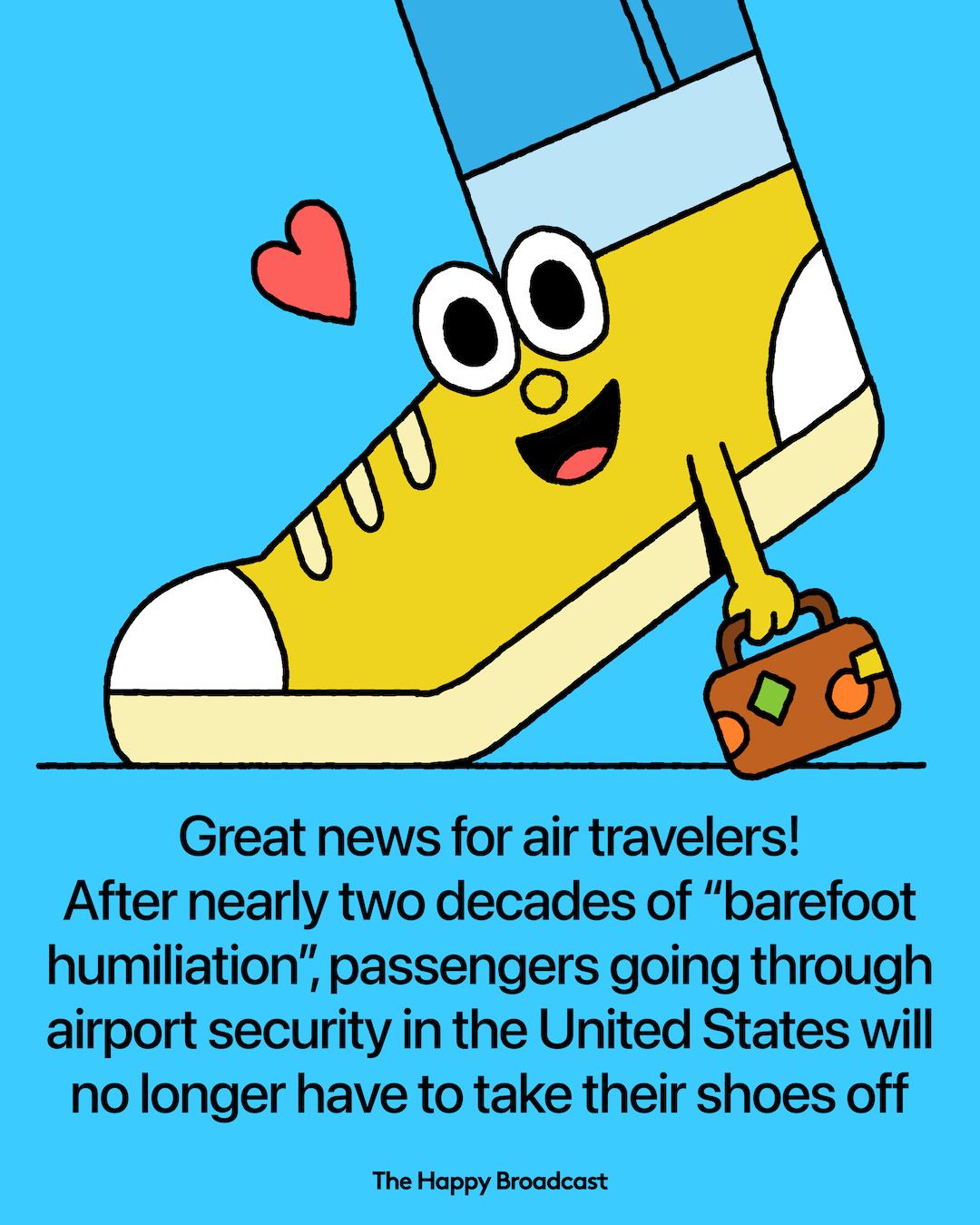 U.S. Travelers Can Now Keep Shoes On During Security