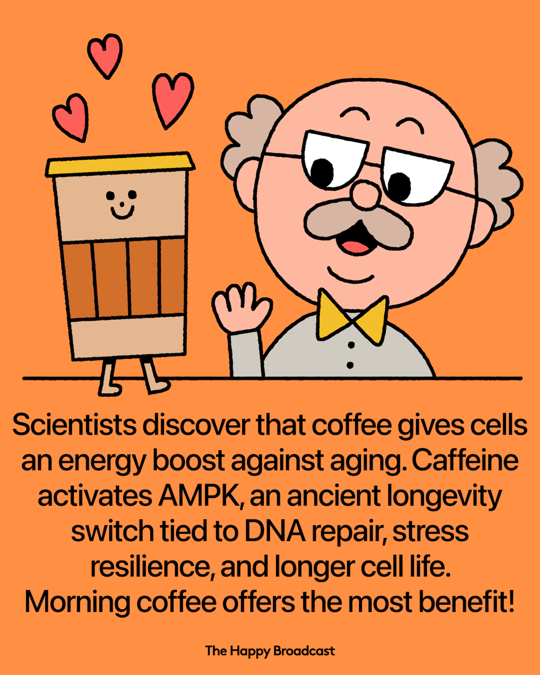 Caffeine Activates Ancient Cellular Switch for Longevity